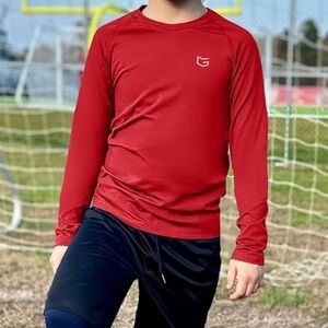 G. Gradual Compression Thermal Shirt Long Sleeve Fleece Undershirt for Boys.  M